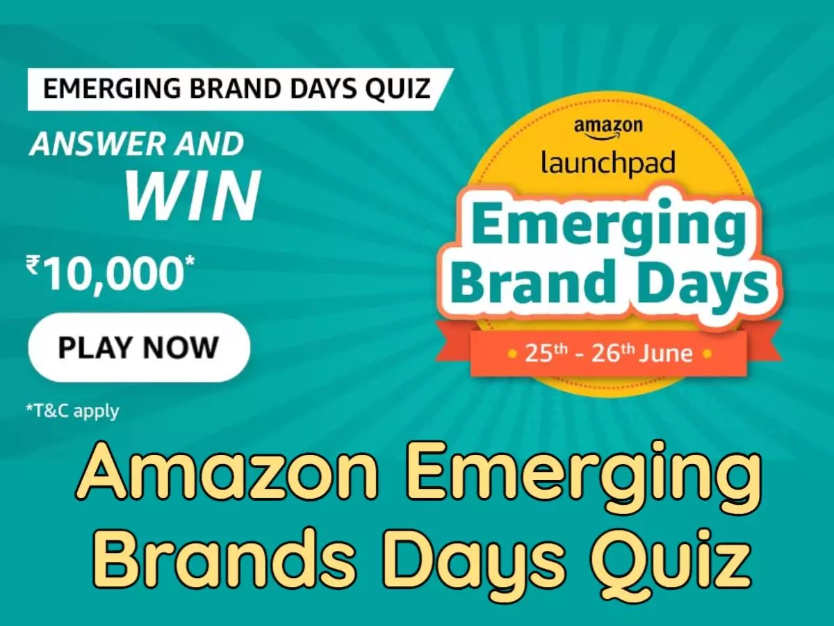 Amazon Launchpad Emerging Brands Days Quiz Answers: Win ₹10,000 (June 2022 Edition)