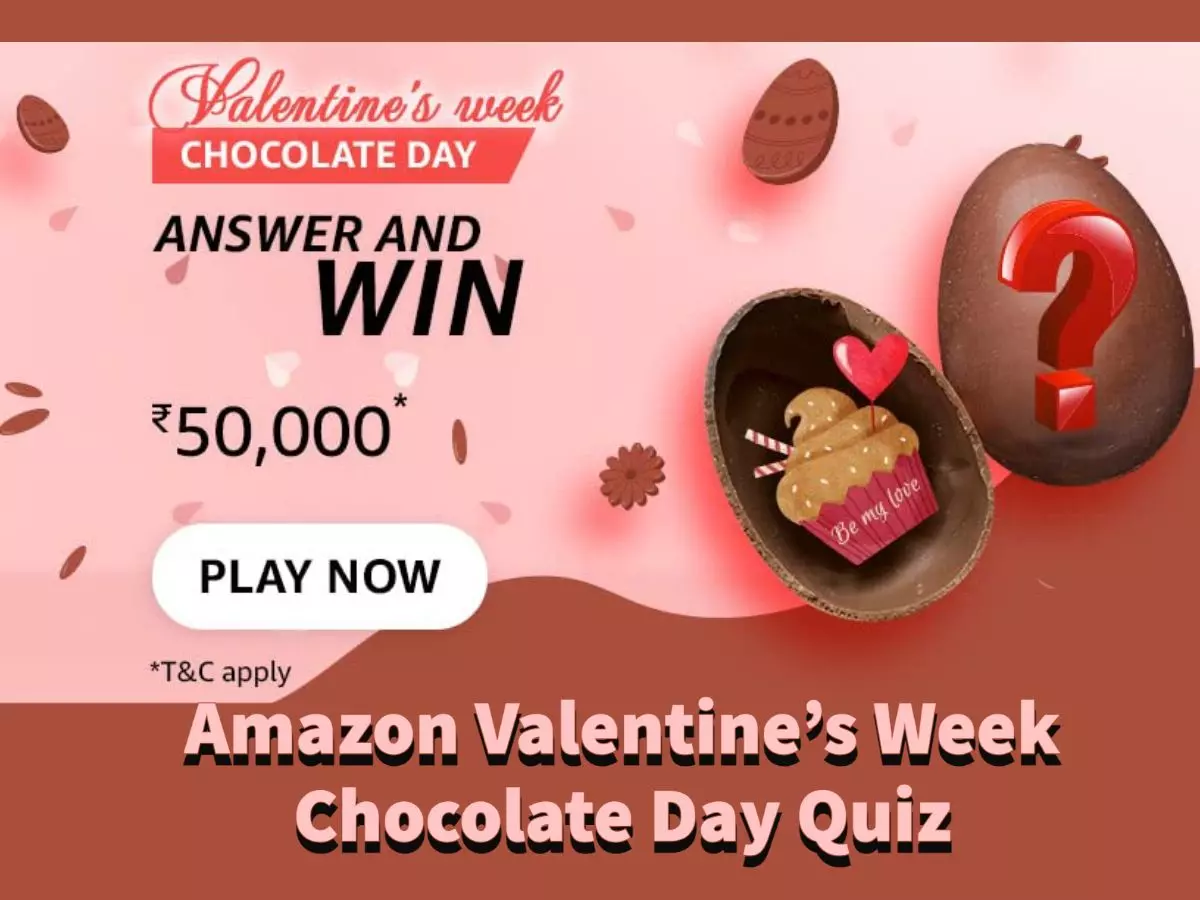 Amazon Valentine's Week Chocolate Day Quiz Answers: Win ₹50,000