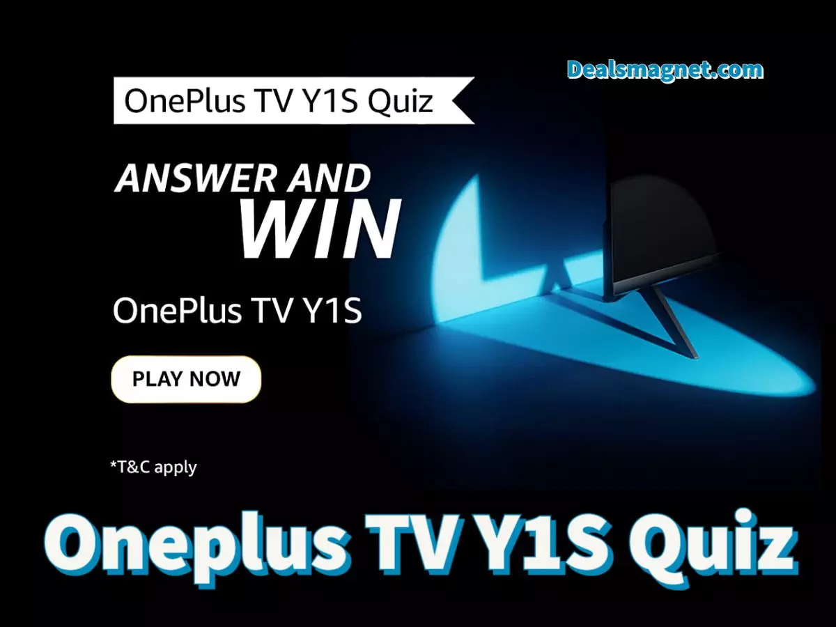 Amazon OnePlus Smart TV Y1S Quiz Answers: Win OnePlus TV Y1S