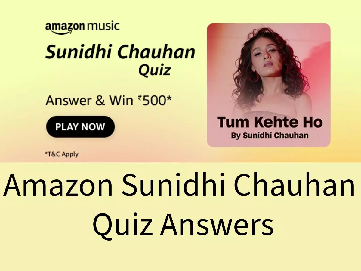 Amazon Sunidhi Chauhan Quiz Answers: Win ₹500 Amazon Pay Balance
