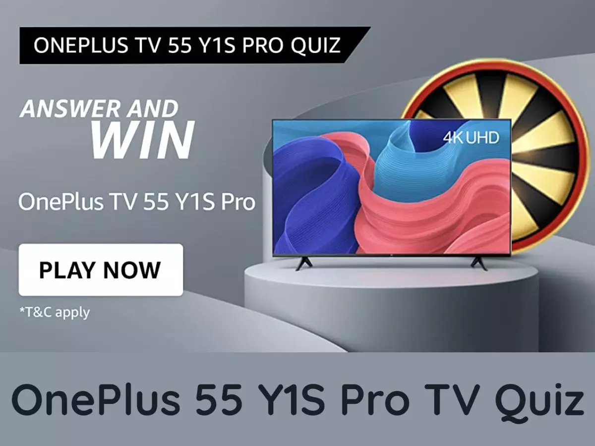 Amazon OnePlus 55 Y1S Pro TV Quiz Answers: Win OnePlus 55 Y1S Pro TV