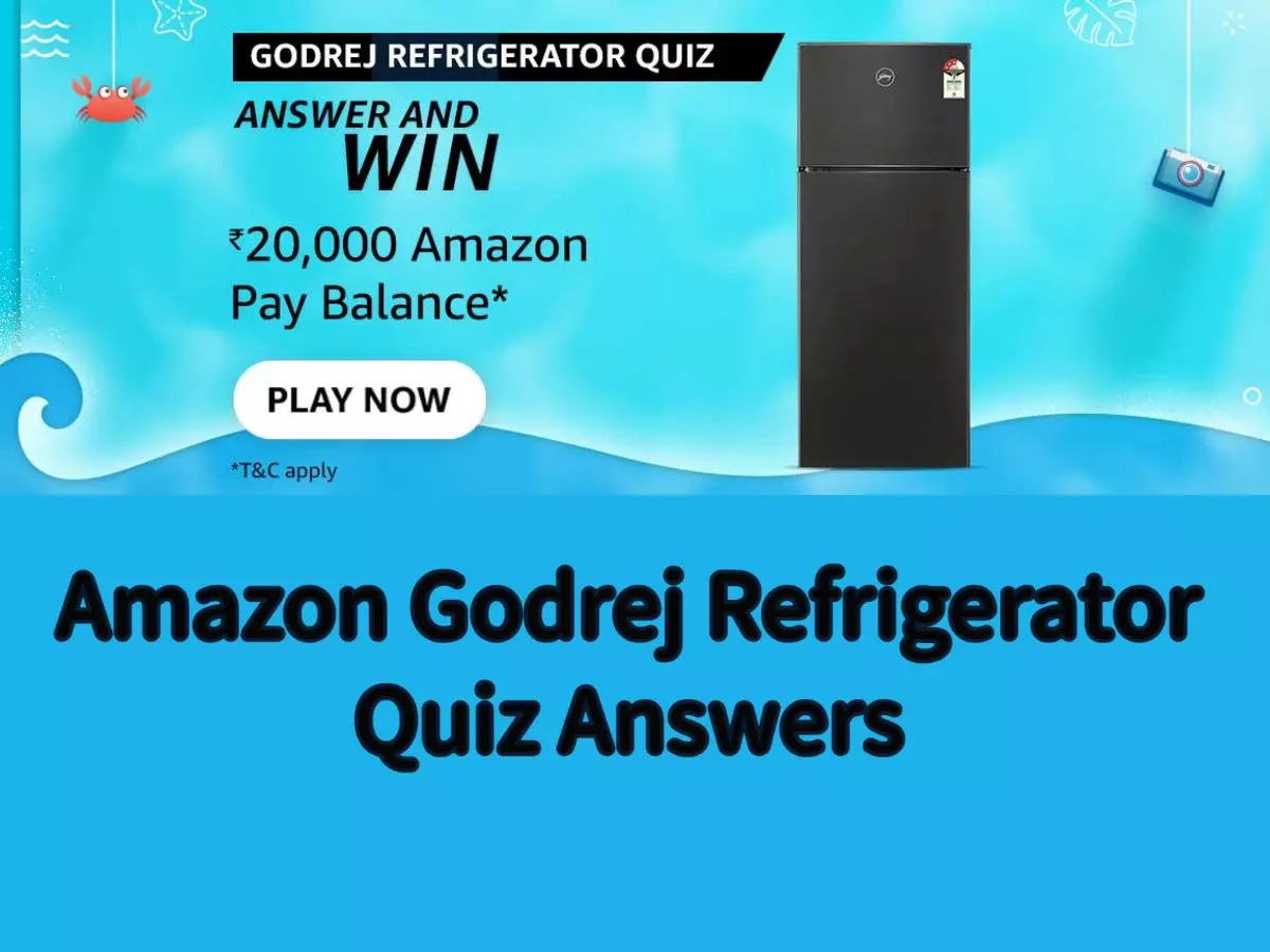 Amazon Godrej Refrigerator Quiz Answers: Win ₹20,000 Amazon Pay Balance