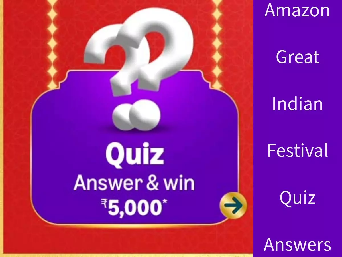 Amazon Great Indian Festival Quiz Answers: Win ₹5,000 Amazon Pay Balance
