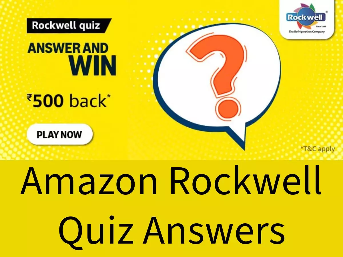 Amazon Rockwell Quiz Answers: Win Flat ₹500 Cashback Reward