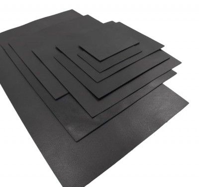 1.5mm Thick BOVINE 21x21 in / 54x54 cm Leather Piece for Sofa Repair | Leather Piece for Bag Making | Leather Pieces for Repair| Leather Piece for Bracelet | Leather Pieces for Sofa Repair (Black)