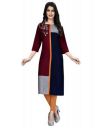1 Stop Fashion Womens Crepe Straight Kurta...