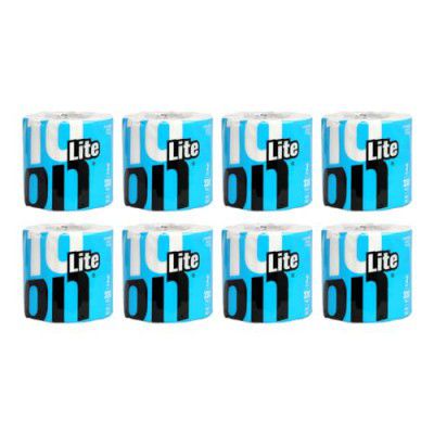 10 on TISSUES Lite Soft 2 Ply Toilet Paper Roll, Pack of 8 Roll (330 x 8 = 2640 Sheets)
