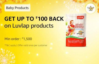 Get upto ₹100 Cashback on Luvlap products with 250 Amazon Diamonds
