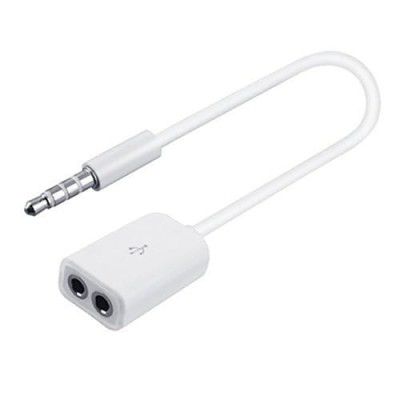100FIT 3.5mm Jack 1 Male to 2 Female Stereo Headphone Earphone Jack Y Splitter Audio Auxiliary Adapter Cable