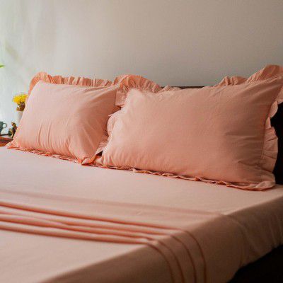 10Club Bedsheet and 2 Pillow Cover Set (270 TC) (Queen)