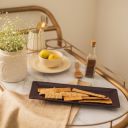 10Club Ceramic Chip and Dip Set, Rectangular - Purple...