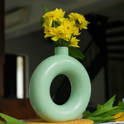 10club Ceramic Donut Vase | Set of 1 