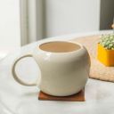 10Club Ceramic Mug  | 320 ML| Set of 1 (Beige)...