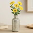 10Club Glass Vase | Elegant and Aesthetic Flower Vase for Home Decor (H - 9 inch, 500 gram) - 1Pc ...