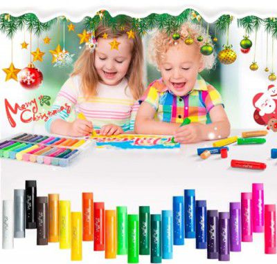 (10g) - MayMoi Washable Tempera Paint Sticks Non-Toxic, Quick Drying & No Mess Paint Sticks for Kids (24 Bright Colours, 10g)