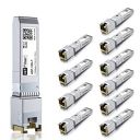 10Gb SFP+ RJ45 Module, 10Gbase-T Ethernet SFP+ Copper Transceiver for Cisco SFP-10G-T-S, Meraki, MikroTik, Ubiquiti, Unifi, Netgear, QNAP, D-Link and More, Cat6a/ Cat7, 30m,10 Pack...