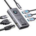 10Gbps USB C Hub,ORICO 6-in-1 USB-C Laptop Docking Station to 4K@60Hz HDMI, USB 3.2 10G,2¡ÁUSB 3.0,100W PD,Gigabit Ethernet for Dell/Surface/HP/Lenovo Laptops...