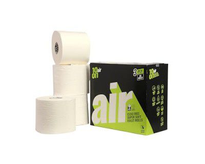 10on Air Extra Soft 3 Ply Toilet Roll/Tissue Roll - Pack of 4 Rolls, 300 Pulls each roll (Total 1200 Pulls)