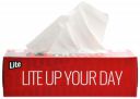 10on Lite Highly Absorbent 2 Ply, 80 Pulls Face Tissue/Napkin Box - Size 18 X 20 cm...