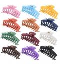 12 Color Large Matte Hair Claw Clips - 4.3 Inch ...