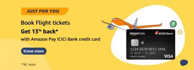 13% Back on Flights with Amazon Pay Credit Card