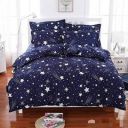 144 TC Cotton Double Printed Bedsheet  (Pack of 1, Blue)...