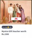 ₹1500 Myntra Gift Voucher against 1650 Supercoins | Only for Myntra Insider members...