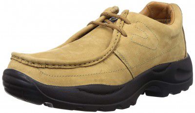 Woodland Mens Black Leather Casual 