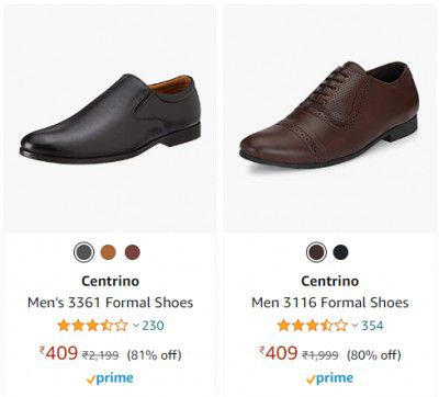 Centrino Men's Formal Shoes upto 80% off