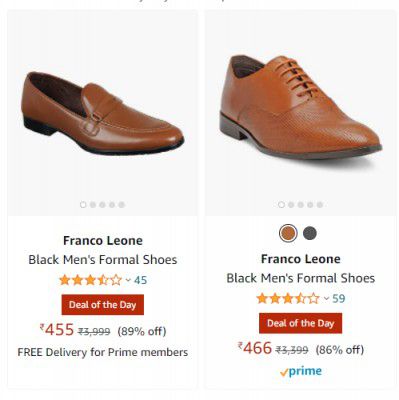Franco Leone Men's Formal Shoes up to 