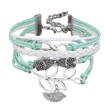 19 Likes Fancy Charms Green Metal Alloy Bracelets