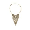19 Likes Tribal Statement Party Golden Metal Alloy Necklace Only Necklace for Woman...