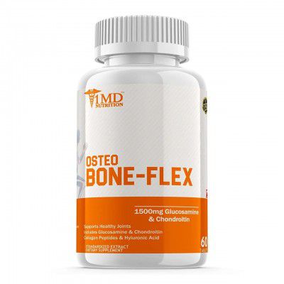 1MD NUTRITION OSTEO BONE-FLEX | 1500mg Glucosamine & Chondroitin, 30mg Hyaluronic Acid | 60 Tablets