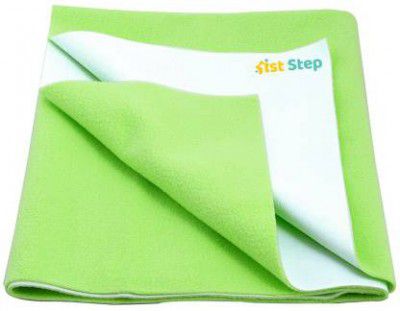 1st Step Cotton Baby Bed Protecting Mat  (Green, Small)