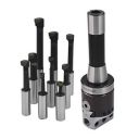 2" Boring Head 9pcs R8 Shank 1/2" Carbide Boring Bar Set Milling Set...