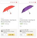 2 Fold Umbrella @ ₹109...