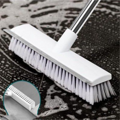 2-in-1 Bathroom Cleaning Brush with Wiper