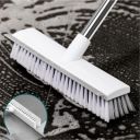 2-in-1 Bathroom Cleaning Brush with Wiper...