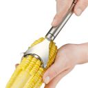2 in 1 Stainless Steel Julienne Vegetable Peeler Multi-Functional Fruit & Veggie Shredder Slicer (Corn Peeler)...
