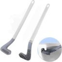 2 Pc Golf Toilet Brush Set with Holder, Bathroom Cleaning Brush, (Gray, 2 Pc)...
