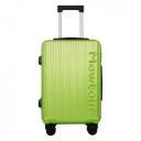 20 Inch Green ABS Zippered Luggage Set, 360° Spinner Wheels, TSA Lock Hard Suitcase...