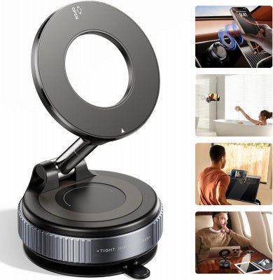 [2025 Innovation] Auriglo Magnetic Phone Ring Holder with Invisible Strap –Magnetic-Compatible 360° Rotating Grip & Kickstand for iPhone 16/15/14 Pro Max, Slim Phone Accessory for Hands-Free Use