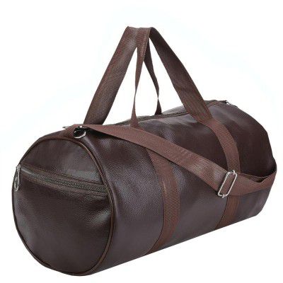 20L Leather Trendy & Classic Duffle Gym Bag for Men & Women Leather Gym Bag with Shoulder Strap Sports Bag Yoga 