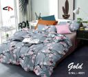 220 TC Microfiber Double Floral Bedsheet (Pack of 1, Grey , Pink)...