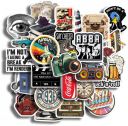 28Pcs Vintage Vinyl Stickers - Waterproof and Residue-Free for Laptops, Journals, Scrapbooks, Water Bottles, Guitars, and More...