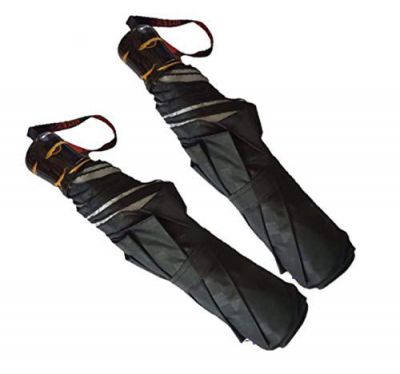 3 Fold Black UV Coated Unisex Umbrella Combo Offer