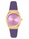 French Connection 3 Hands Purple Dial Round Sunray Analog Watch for Women - FCS07PR...