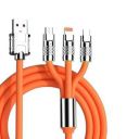 3 in 1 Fast Charging Data Cable, 120W Portable Charger Cord with USB Type-C (NP204)...