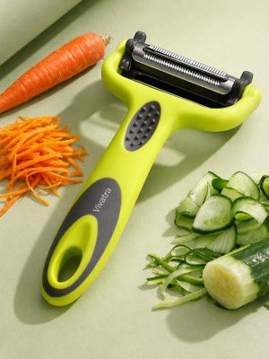3-in-1 Stainless Steel Vegetable & Fruit Peeler | Straight, Serrated