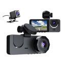 [New Launch] 3-Lens Camera Dash Cam for Car Full HD 1080p Recording with Night Vision,128GB MicroSD Card...
